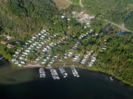 aerial shot of the park
